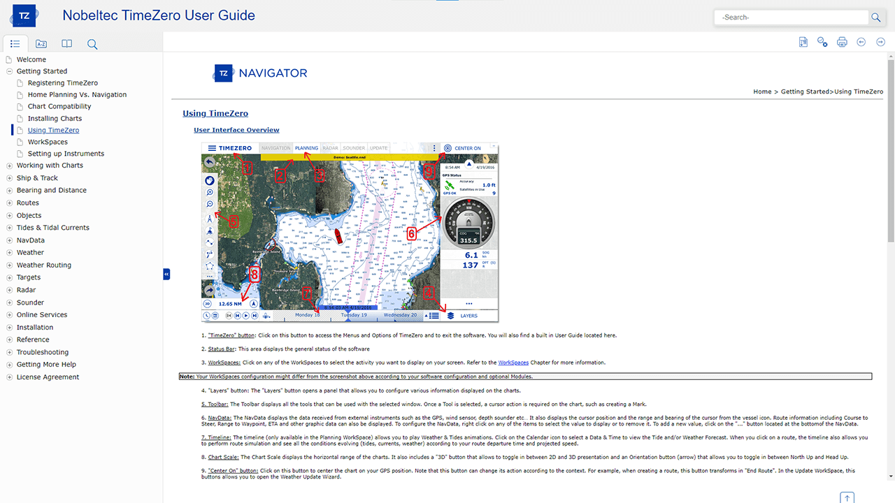 TZ Navigator user manual